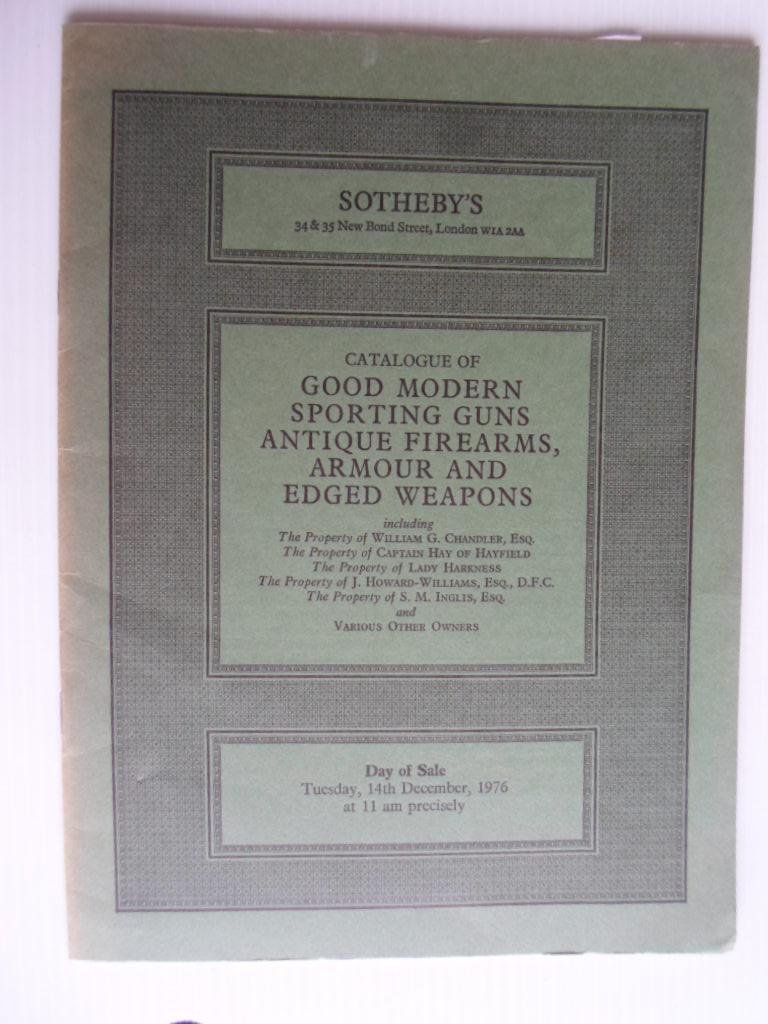 Catalogue Sotheby’s - Good Modern Sporting Guns, Antique Firearms, Armour and Edged Weapons