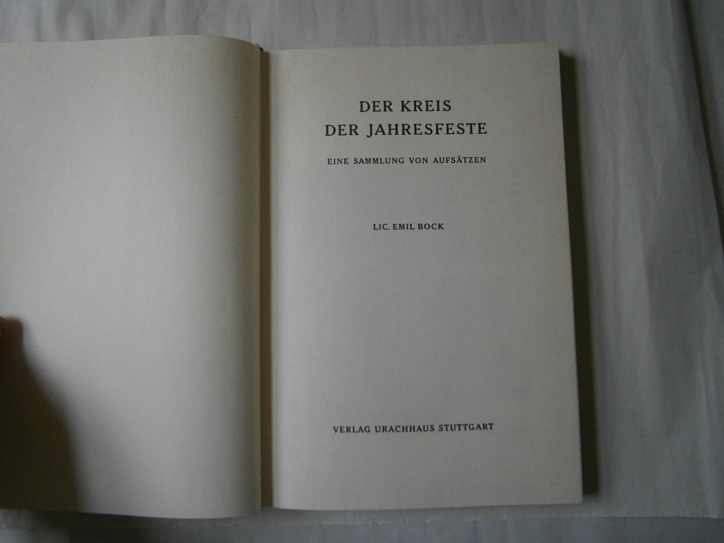 Bock, Emil - Der Kreis der Jahresfeste