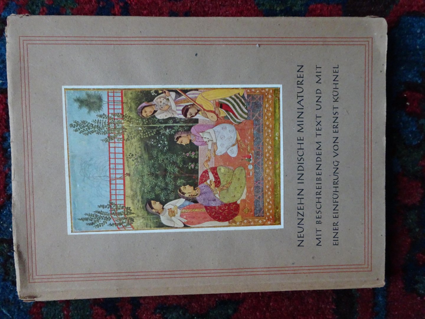  - NEUNZEHN INDISCHE MINIATUREN mit beschreibendem Text und mit einder Einführung von Ernst Kühnel