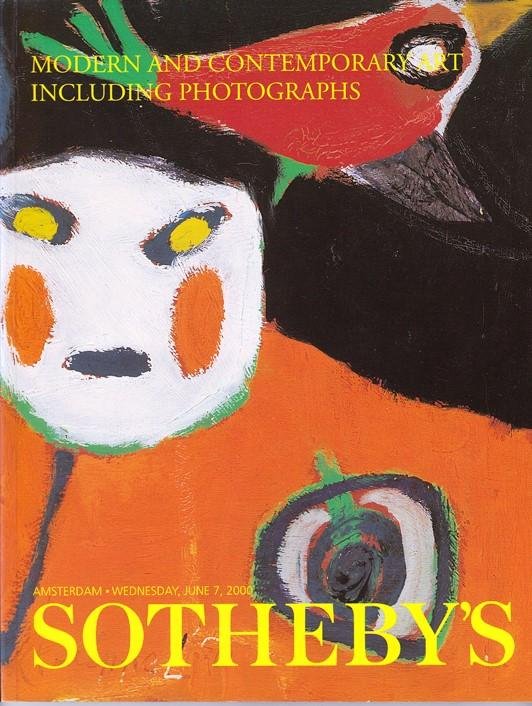 Sotheby's - Auction Catalogue Moderen and Contemporary Art Including Photographs. Wednesday, June 7, 2000