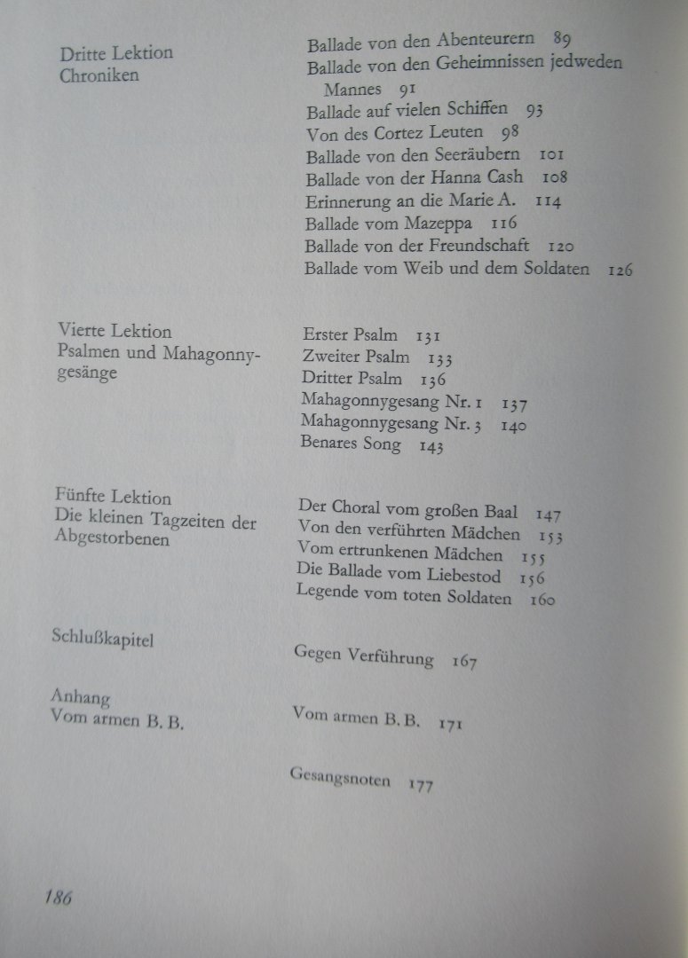 Brecht, Bertolt - Haus Postille