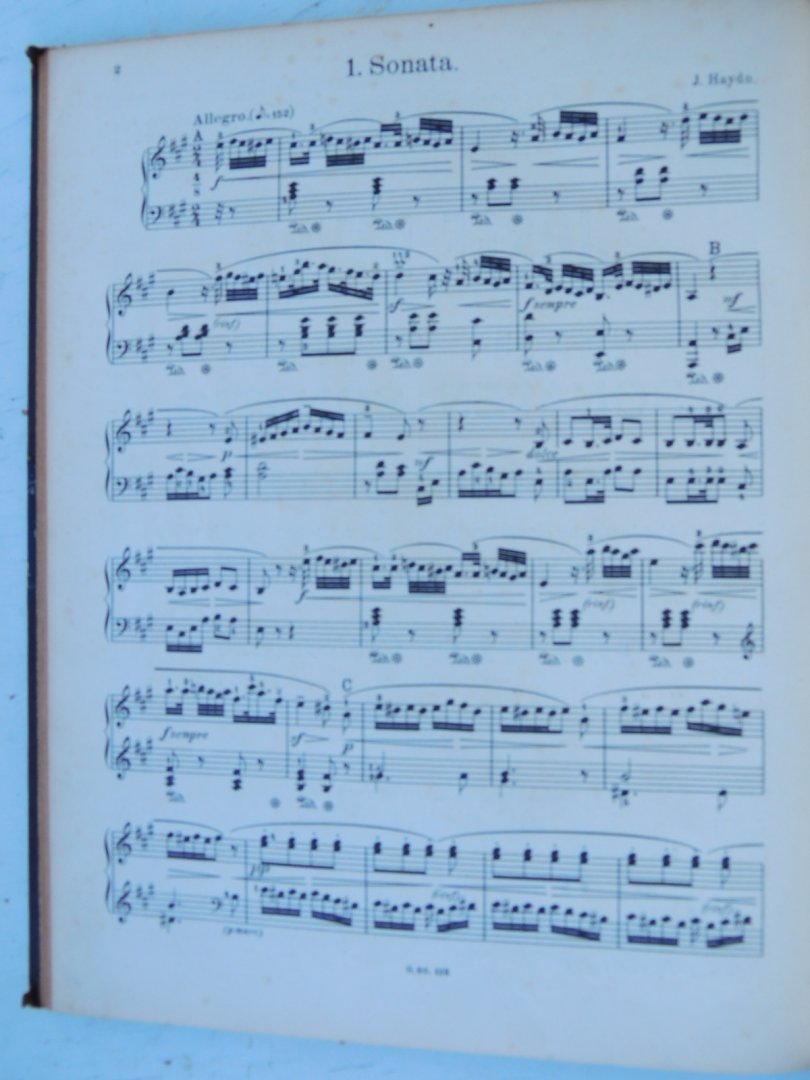 Beethoven - Lazarus, Gustav - Hayden Josef - Heinrich Germer - Beethoven - Ausgewählte Sonaten für Pianoforte zweihänding - Josef Hayden Neun beliebte sonaten fur Pianoforte- Modernes Vortragsalbum : instruktive Ausgabe ausgewählter neuzeitlicher Tonstücke; Band I-V