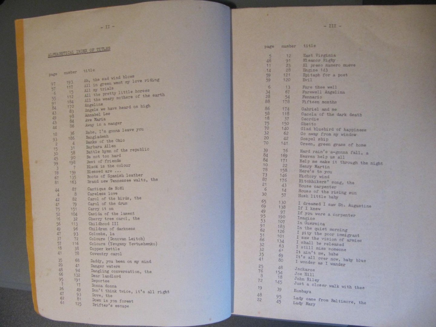 Joan Baez - Songbook Joan Baez