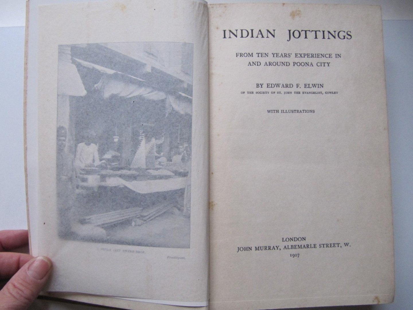 Eward F. Elwin - Indian Jottings - from ten years' experience in and around Poona City