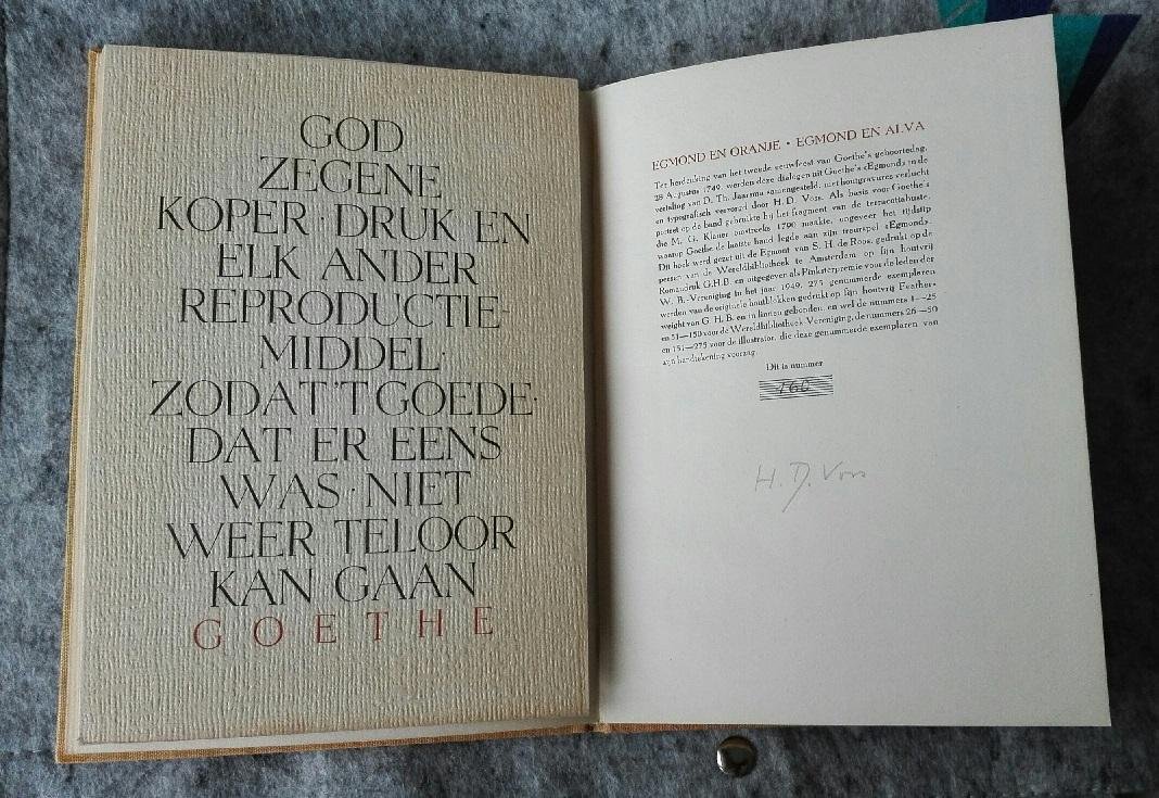 Goethe (vert. D.Th. Jaarsma, illustraties Hans-Detlev Voss) - Goethe - Egmond en Oranje en Egmond en Alva - novelle