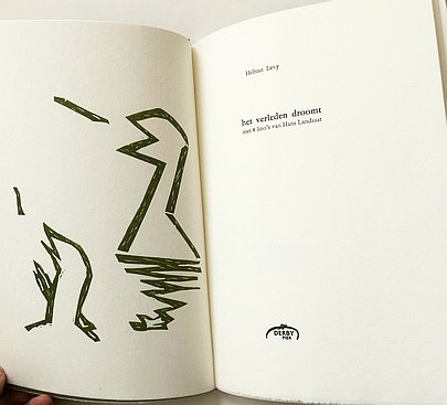 (LANDSAAT, Hans). LEVY, Helmut - Het verleden droomt. Met 8 lino's van Hans Landsaat.