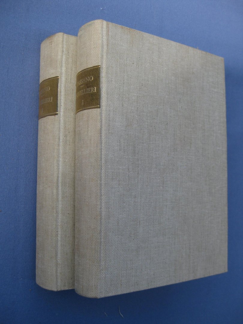 Passano, Giambattista - I novellieri italiana in prosa indicati e descritti da - Parte I e II.