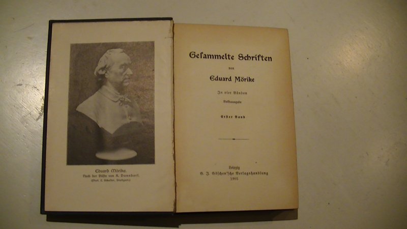 Mörike, Eduard - Gesammelte Schriften in vier Bänden