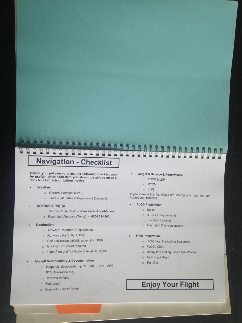  - PPL Student Reference Booklet, Some notes for the aspiring aviator