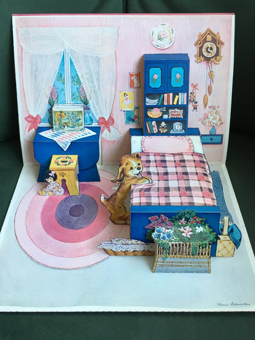  - Bibi Paper Doll with pop-up bedroom