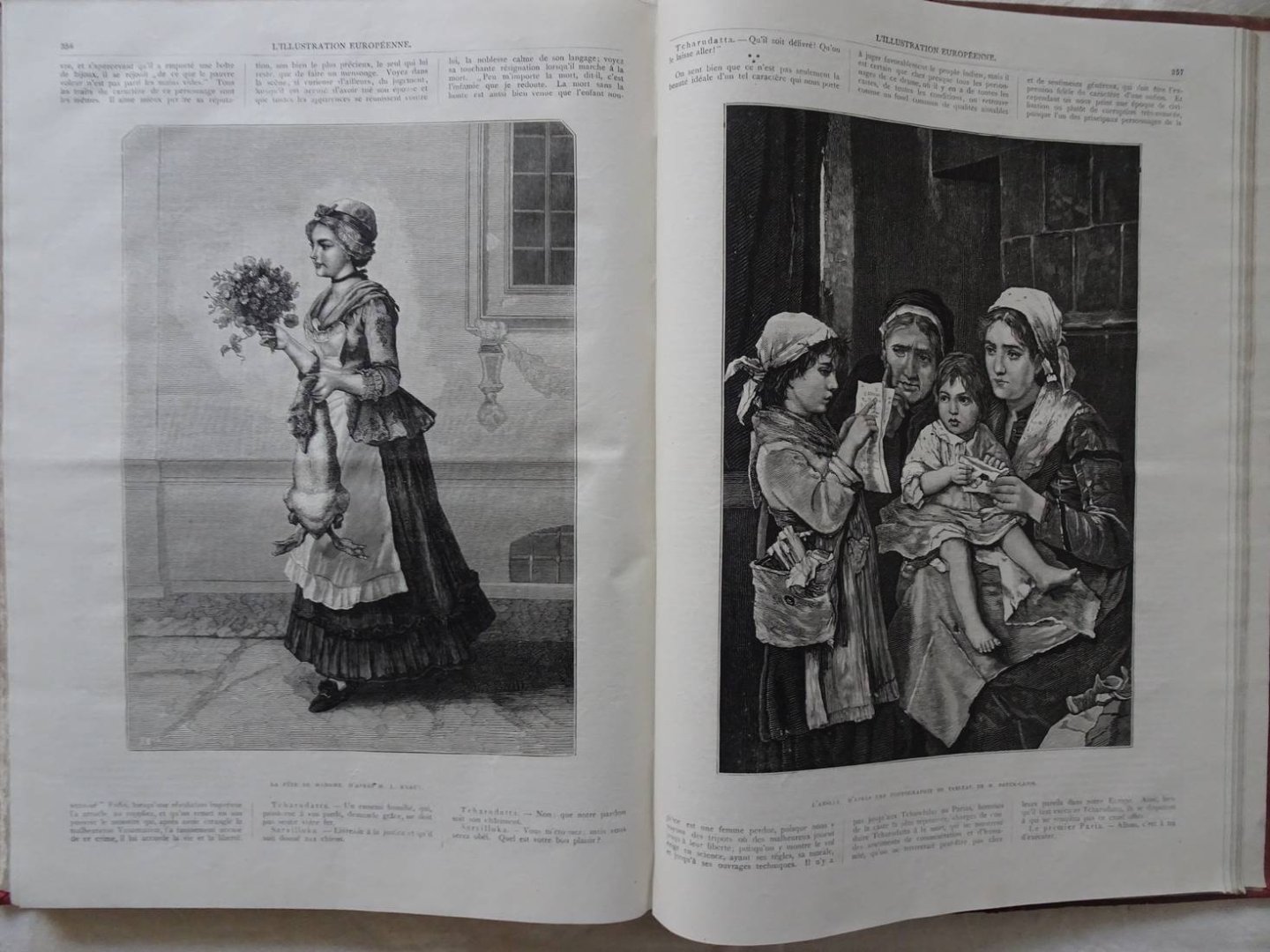 Garde, Marcellin La (ed.). - L'Illustration Européenne. 9e Année, 9 Novembre 1878- 1er Novembre 1879. 52 vols. in 1 binding.