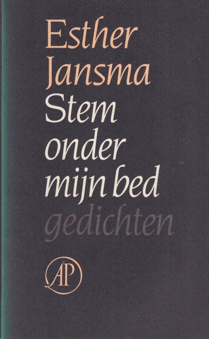 Jansma, Esther - Stem onder mijn bed. Gedichten