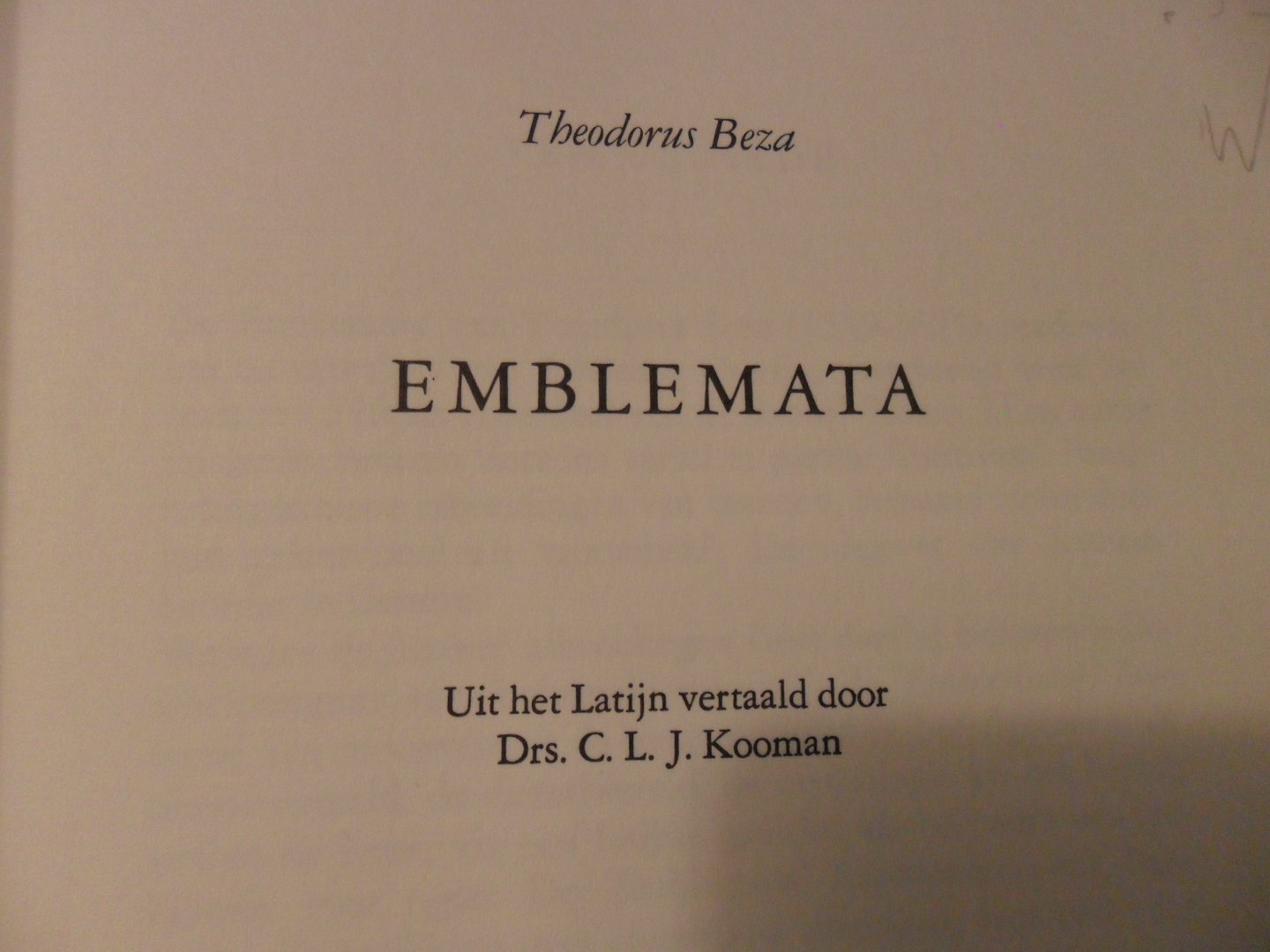 Beza Theodorus - Emblemata