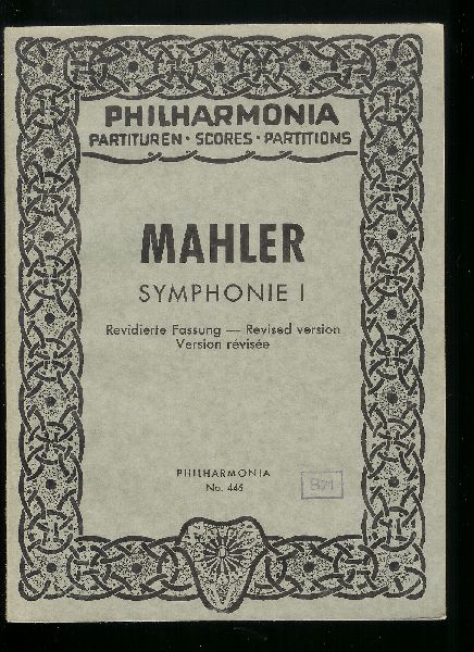 Mahler - Mahler, symphonie 1