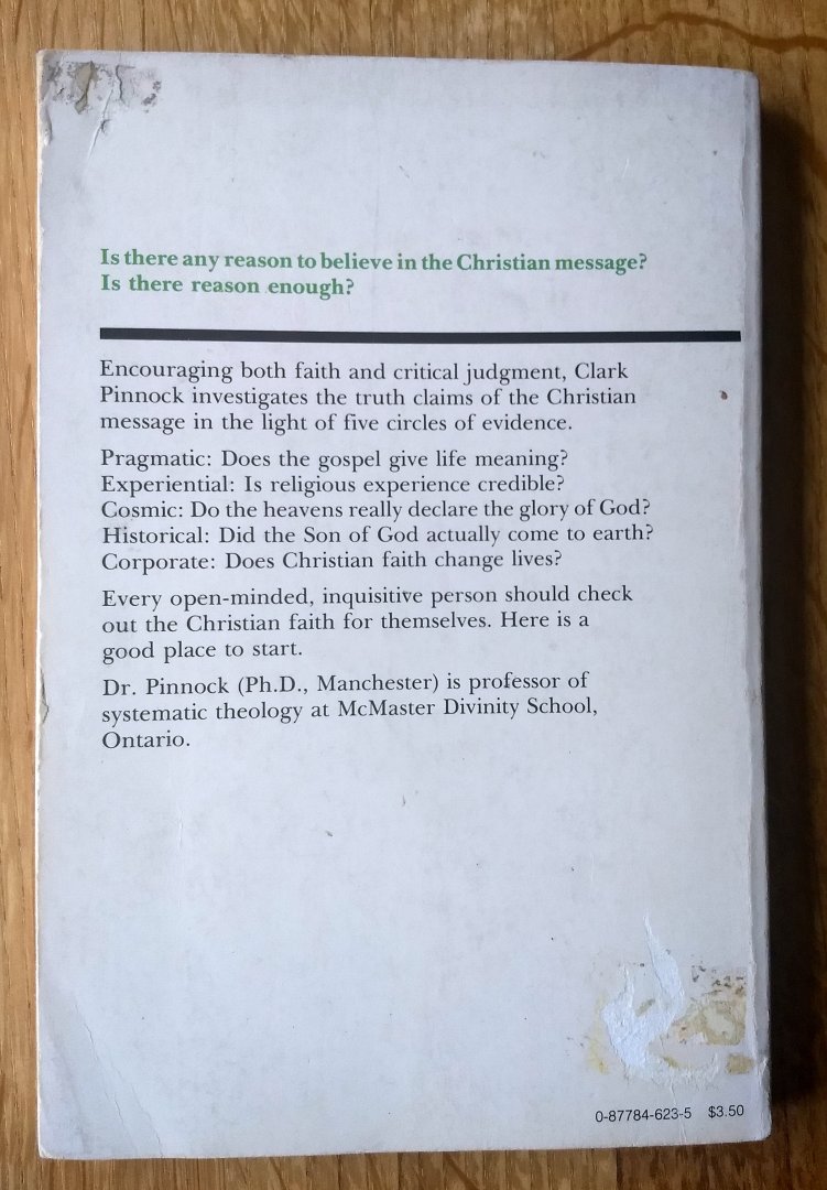 Clark H. Pinnock - REASON ENOUGH - A Case for the Christian Faith