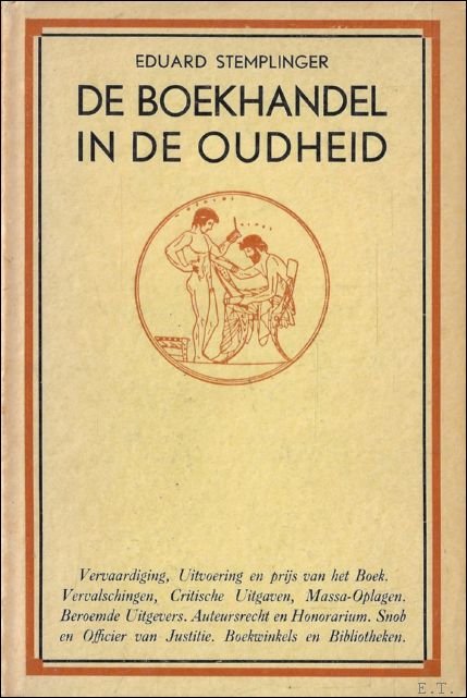 Eduard Stemplinger - Boekhandel in de Oudheid