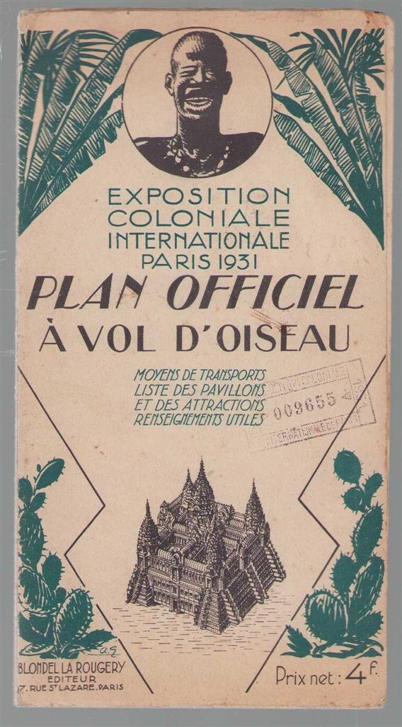 Georges Peltier - Exposition Coloniale Internationale, Paris, 1931: plan officiel à vol d'oiseau : Map 1931.(plattegrond)