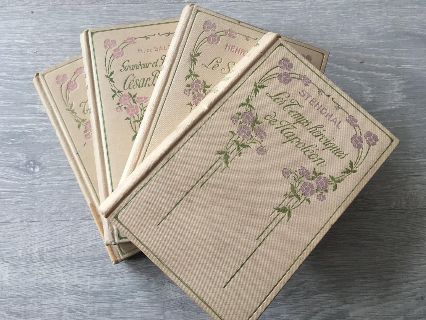 Stendhal, Murgen, Balzac - 4 tomes, Editions Nilsson; Les temps Heroiques, Le Sabot Rouge, Gradeur El decadence de cesar Birolleau, Une Tenevreuse affaire