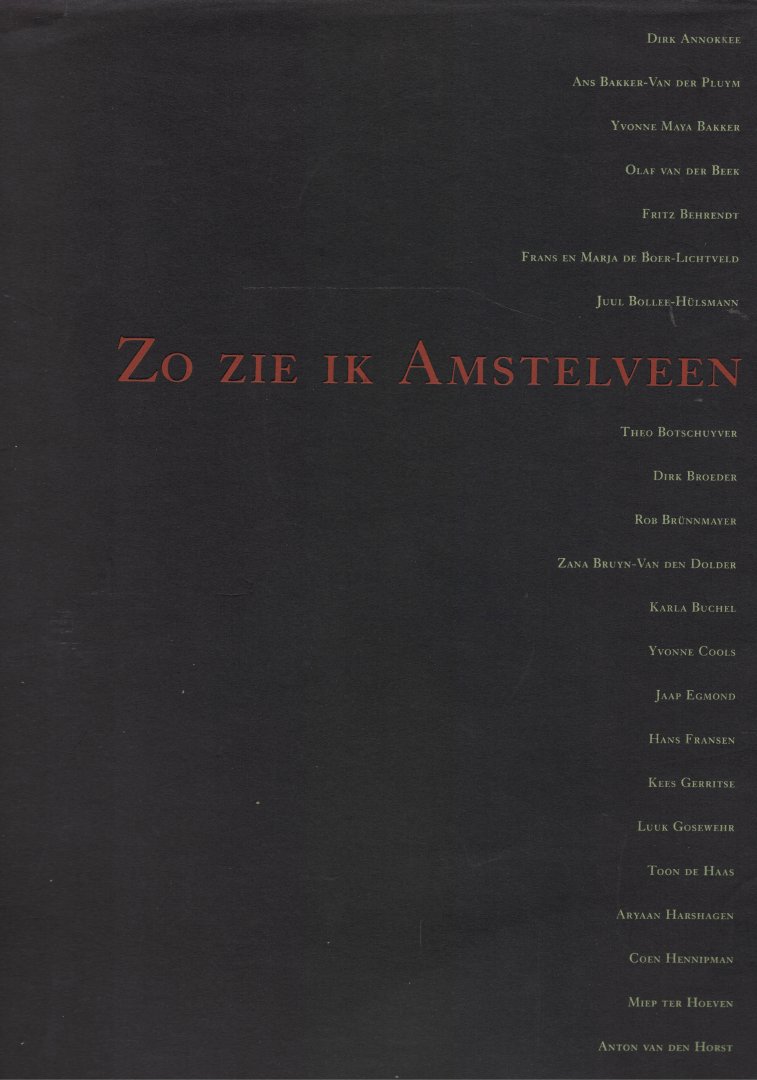 Vlugt, Ron van der & Pim van der Meer & Lex Brand & Wim van Rheenen - Zo zie ik Amstelveen (text in English & Dutch