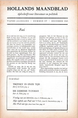 K.L. Poll (redactie) - Hollands Maandblad, vijfde jaargang, nummer 197, december 1963