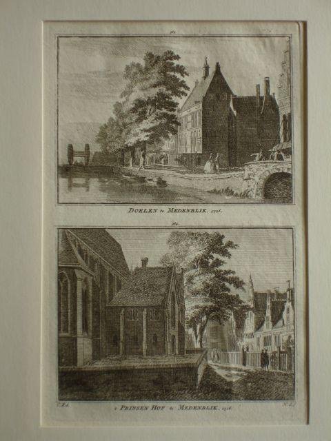 Medemblik. - Doelen te Medenblik. 1726. - 't Prinsen Hof te Medenblik. 1726.