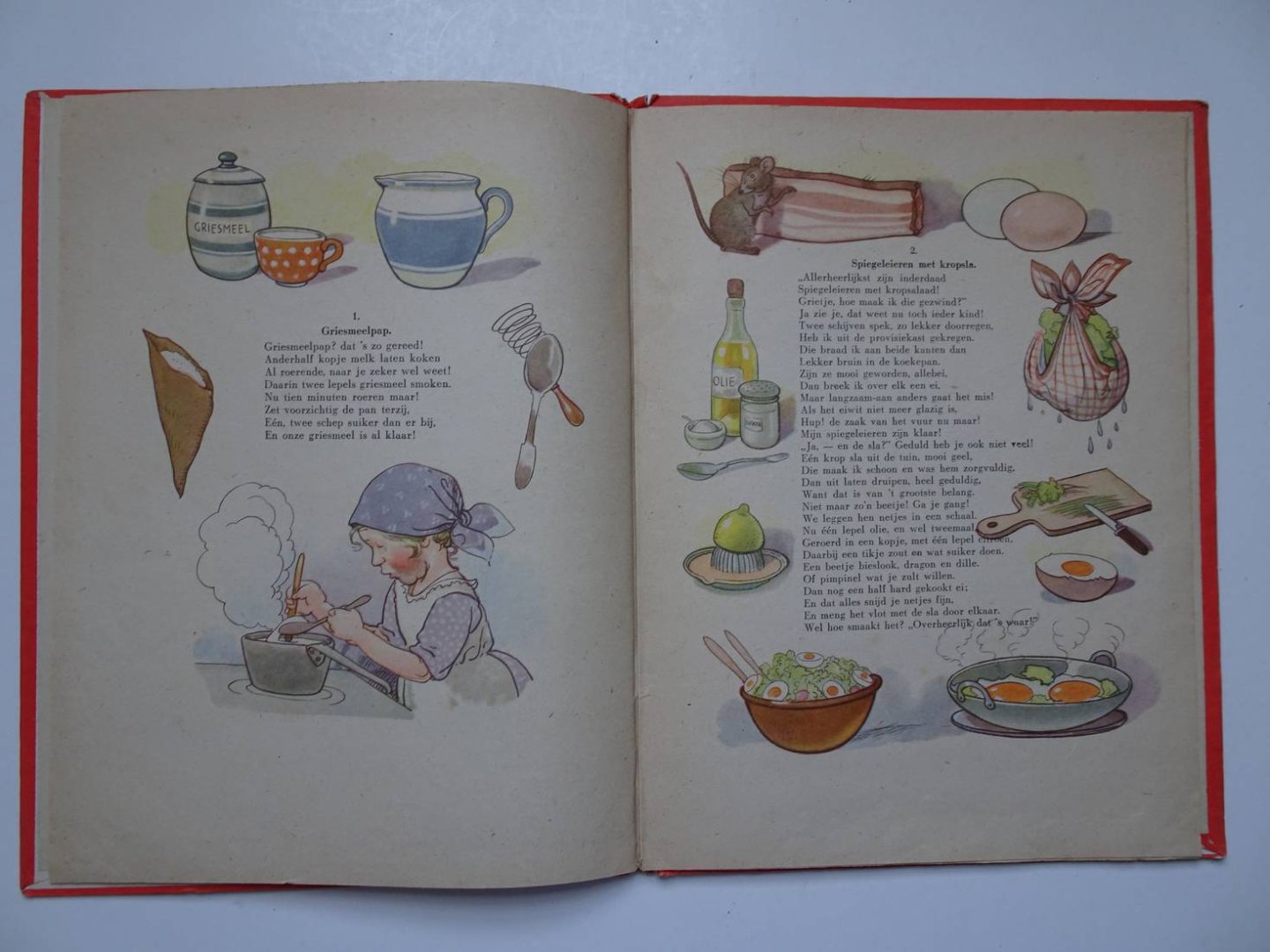 Holst, A. & Else Wenz-Viëtor. - Grietje kan koken! Een kinderkookboek voor kinderen van 6-12 jaar.
