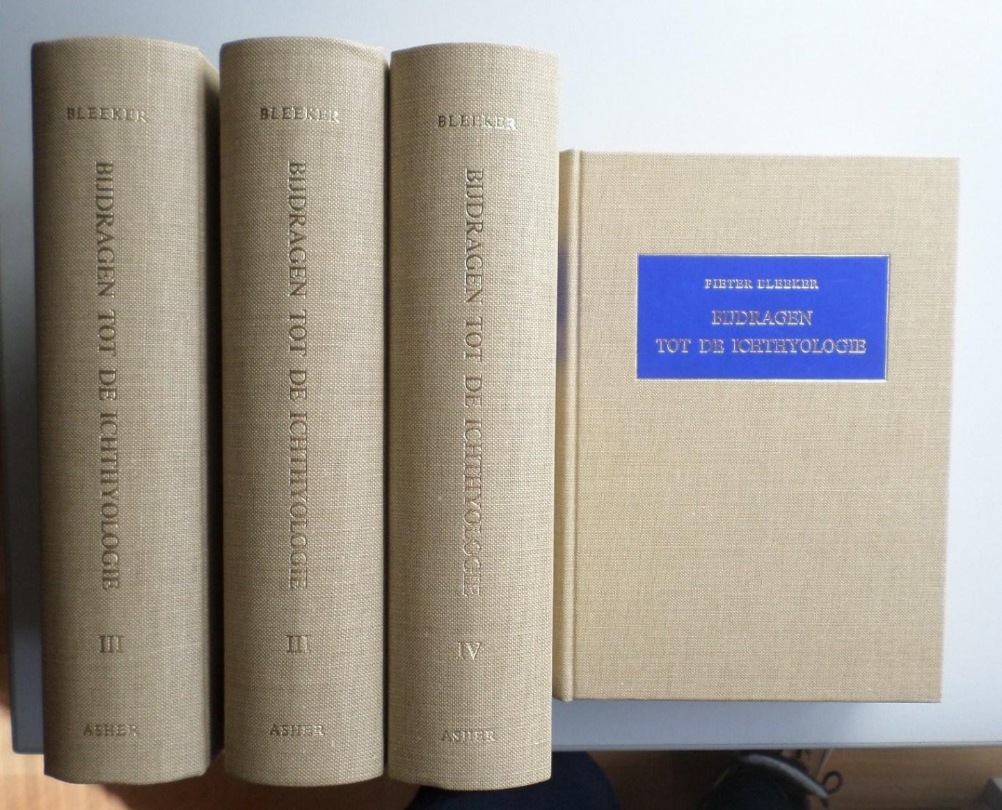 Bleeker, P., Lamme, W.H.  and  M. Boesman. - Bijdragen tot de Ichthyologie van de Indonesische Archipel. 4 Vols complete
