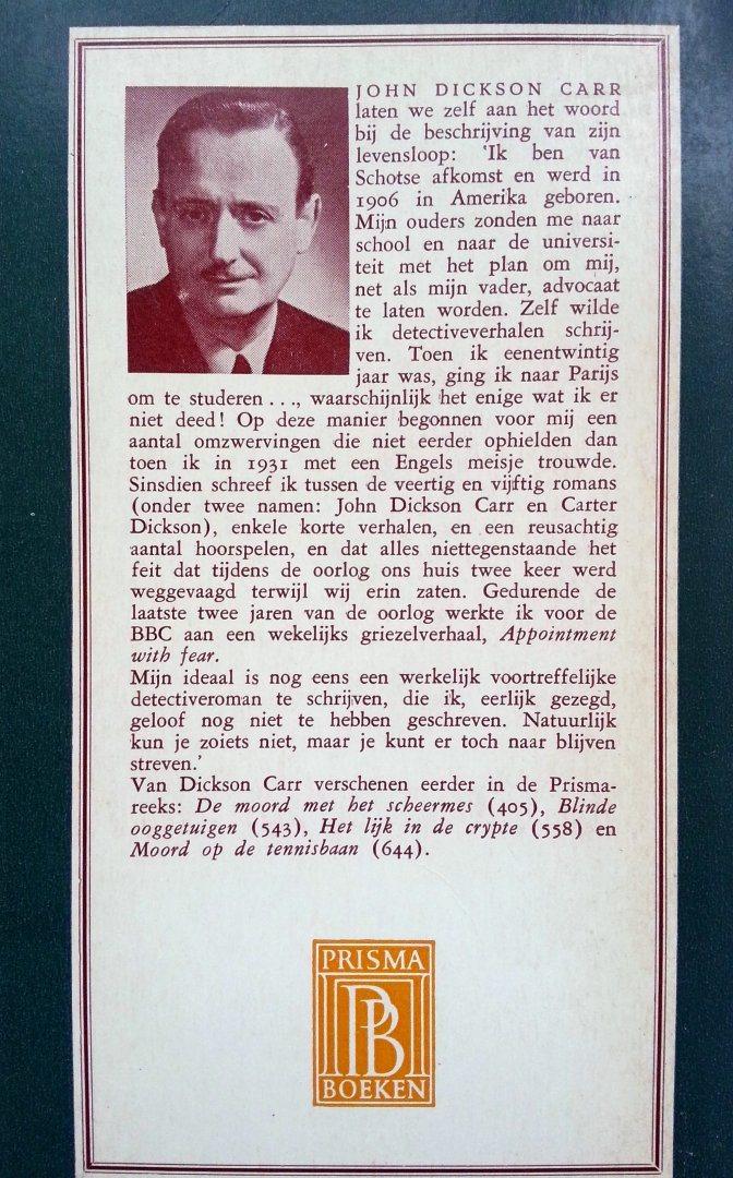 Dickson, Carter - Het Judasoog