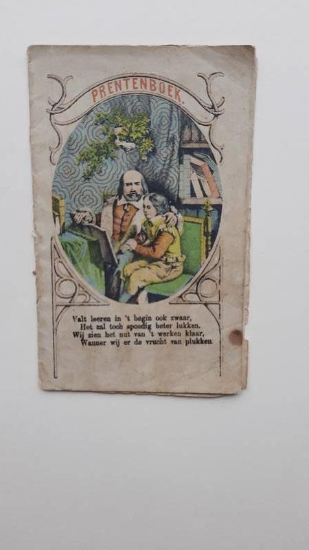 Onbekend - Prentenboek -- met als eerste vers "  Valt Leren in 't begin"