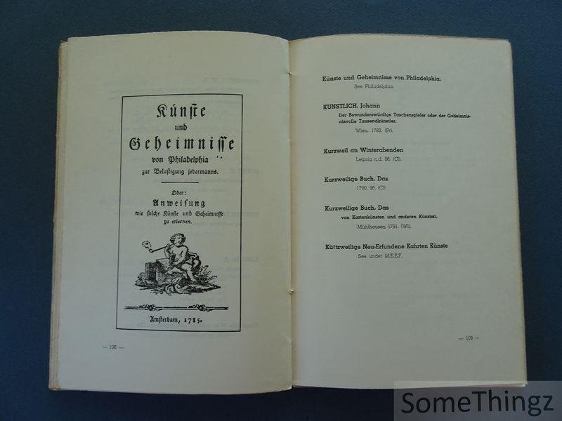 Volkmann, Kurt et Tummers, Louis. - Bibliographie de la prestidigitation. Tome I: Allemagne et Autriche.