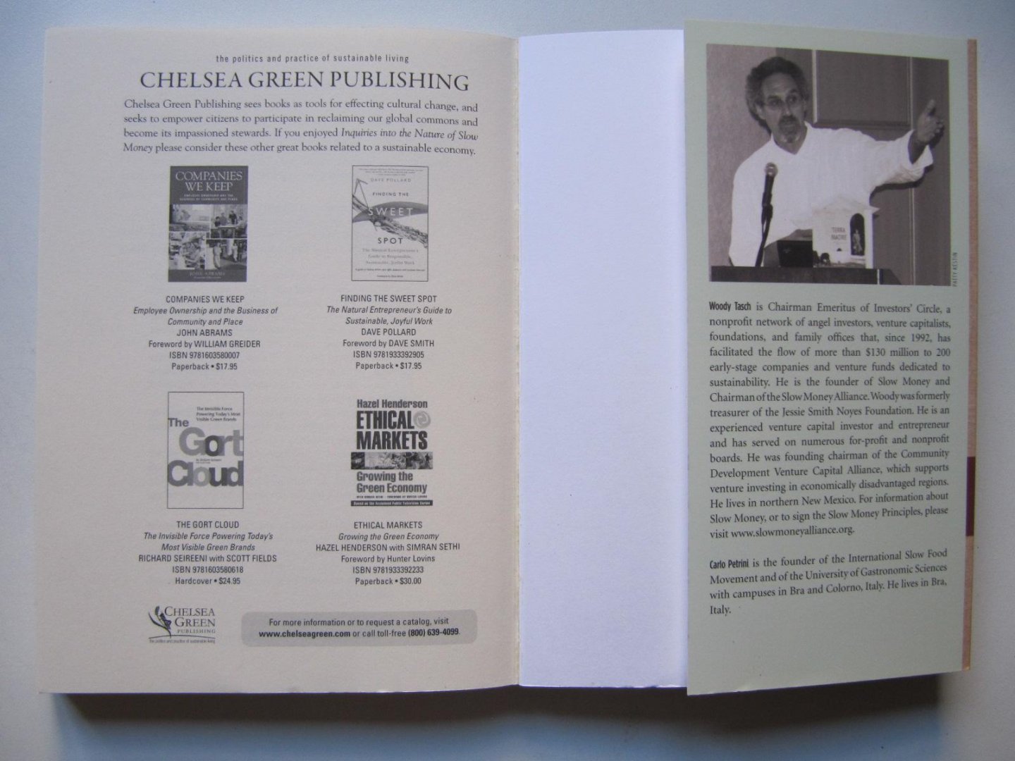 Tasch, Woody - Inquiries Into the Nature of Slow Money / Investing as If Food, Farms, and Fertility Mattered