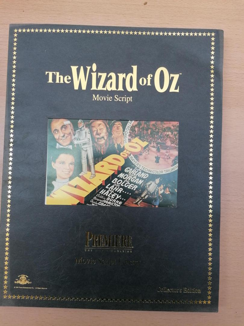  - The Wizard of Oz, Movie Script ; Collector's Edition
