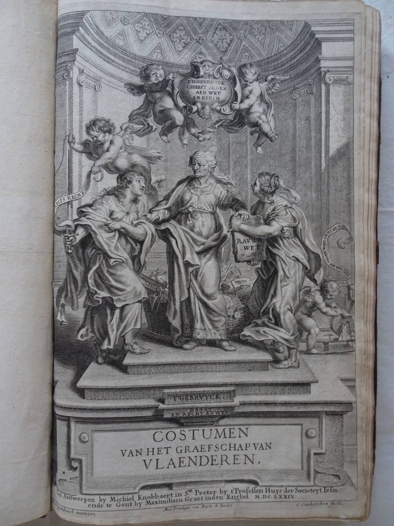 N.n.. - Costumen van het Graefschap van Vlaenderen. 2 Vols.