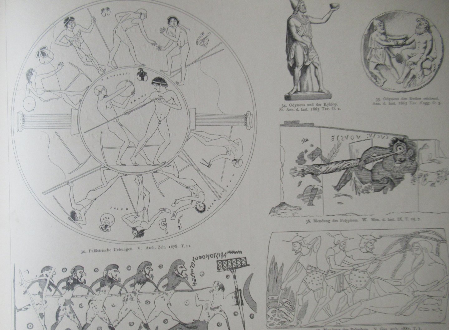 Engelmann, R - Bilder-atlas Homer. Sechsundreissig tafeln mit erläuterndem texte