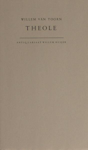 Toorn, Willem van. - Theole.