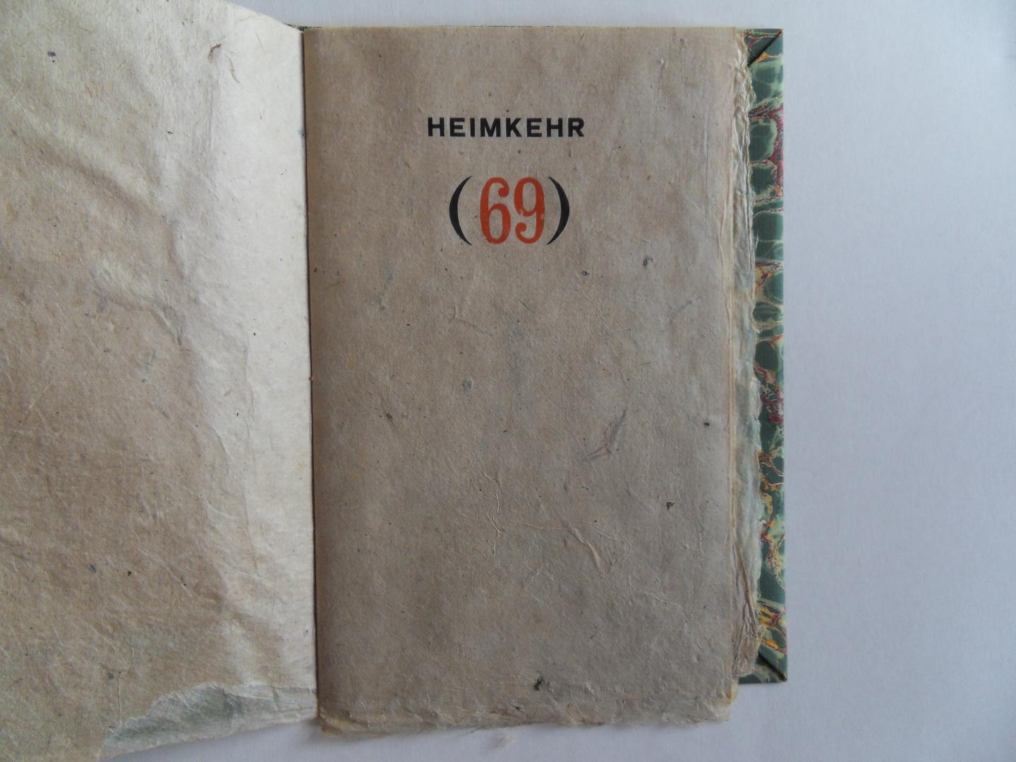 Heine, Heinrich. - Heimkehr (69). [ Genummerd exemplaar 39 / 50 ].