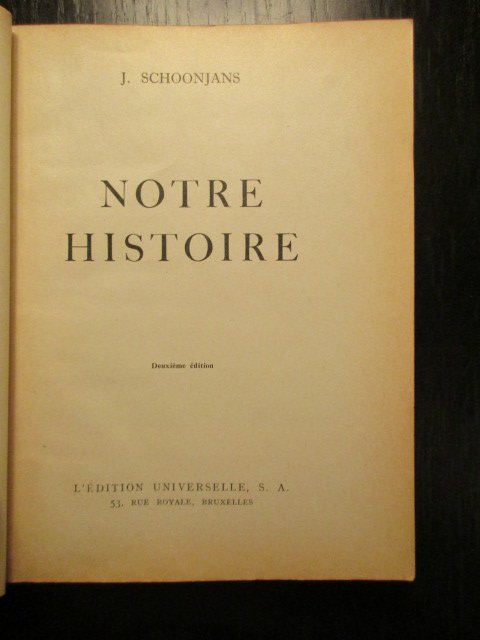 J. Schoonjans - Notre Histoire
