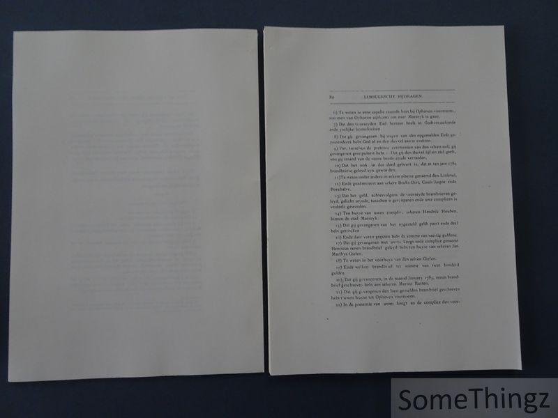 J. Gessler. - Proces van een Maaseycker brandbriefschrijver te Antwerpen. [FOTOKOPIE]