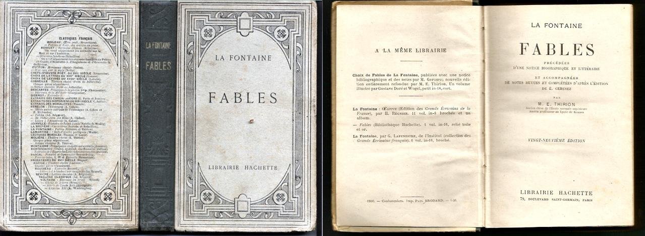 Fontaine, La - Fables. (ann. Thirion)