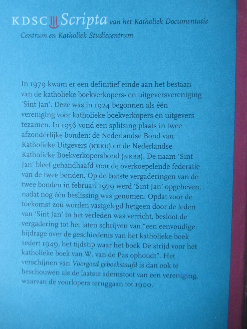 Lankhorst, Otto S. - Voorgoed geboekstaafd