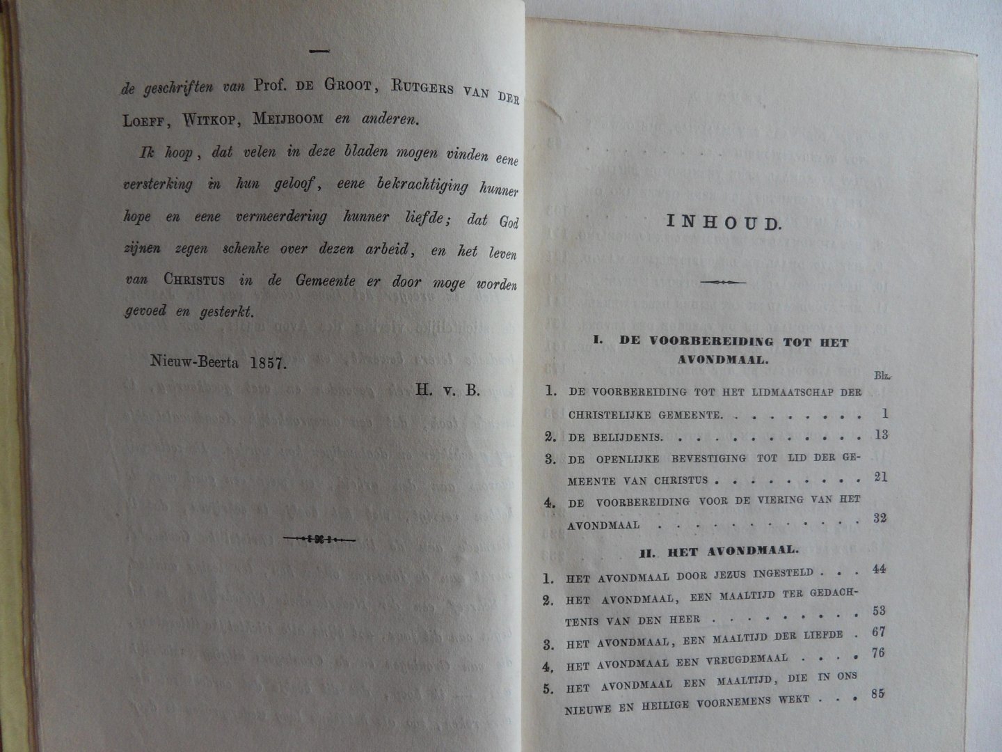 Berkum, H. van. - Avondmaalsroeping en Avondmaalszegen.