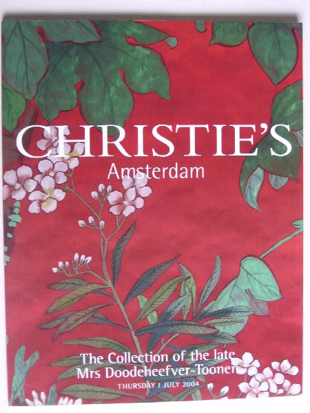 Catalogus Christie's - The Collection of the late Mrs Doodeheefver-Tooner