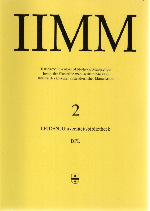 GUMBERT, J.P, - Illustrated Inventory of Medieval Manuscripts in Latin script in the Netherlands / Inventaire illustré de manuscrits médiévaux / Illustriertes Inventar mittelalterlichen Manuskripte - 2 - Leiden, Universiteitsbibliotheek BPL.