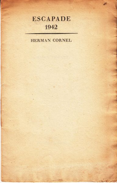Cornel, Herman (= Herman Jorissen) - Escapade 1942