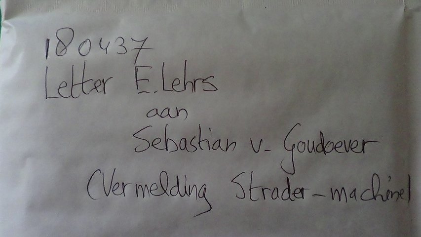 Lehrs, E. - Letter an S. van Goudoever