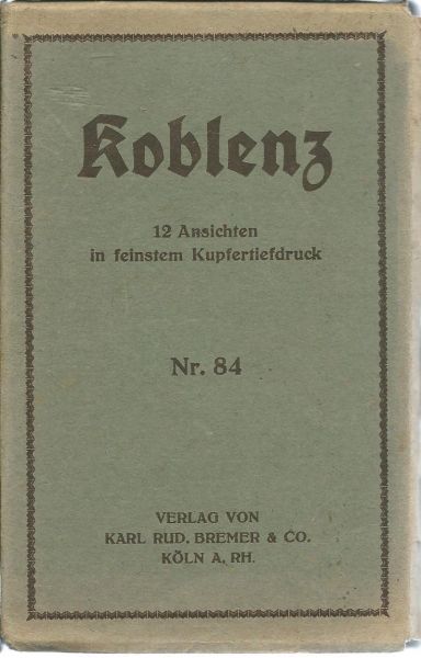 Anoniem - Oud souvenir album: Koblenz : 12 Ansichten in feinstem Kupfertiefdruck