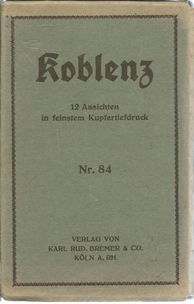Anoniem - Oud souvenir album: Koblenz : 12 Ansichten in feinstem Kupfertiefdruck