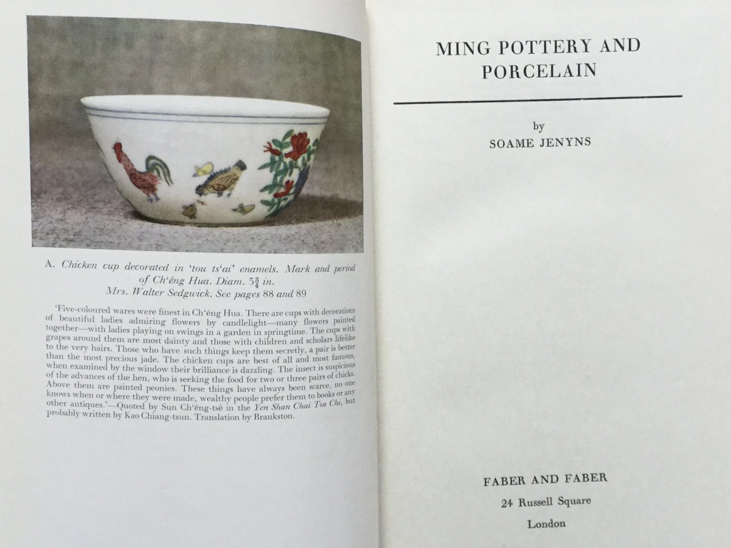 Jenyns, S. - Ming Pottery and Porcelain