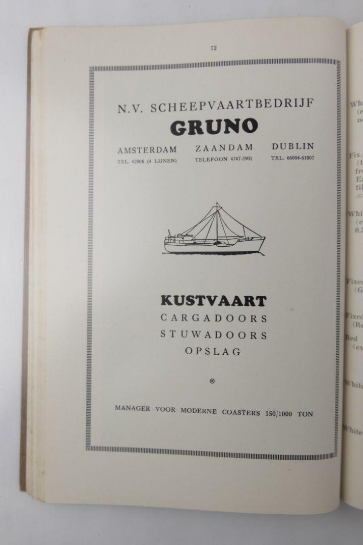 diversen - Halverhout's Guide 1953 to the north sea canal (3 foto's)