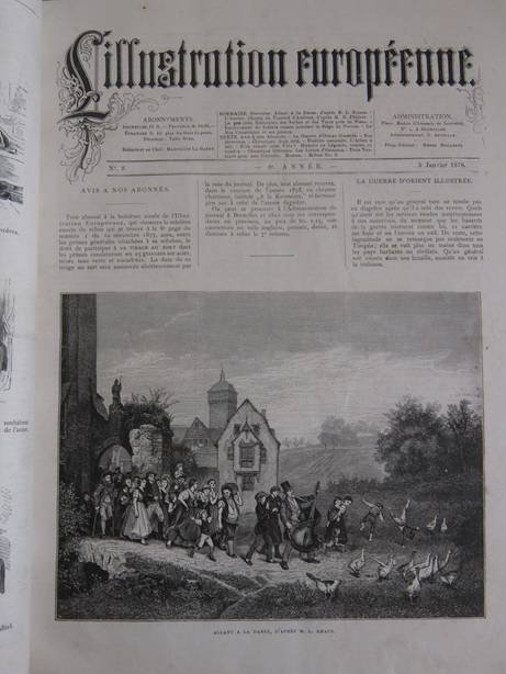 Bogaerts, Henri (ed.). - L'Illustration Européenne. Huitième année 1877-1878.